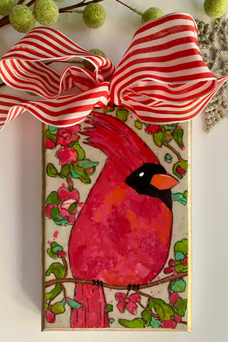 Canvas Cardinal Ornament #8