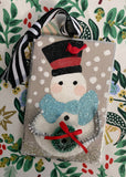 Snow People Ornaments | With My Red Bird Friend